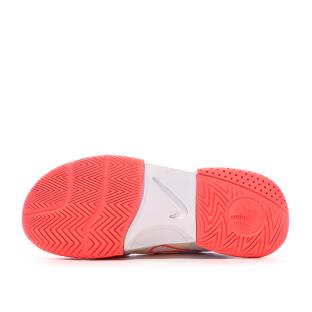 Chaussures de Tennis Blanc/Rose Fluo Femme Nike Court Lite 4 vue 5