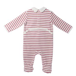 Pyjama Blanc/Rouge Bébé Elle est ou la mer Jama vue 0