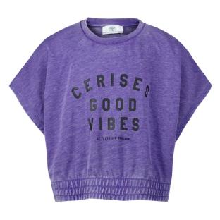 T-Shirt Violet Fille Le Temps Des Cerises Naellegi pas cher