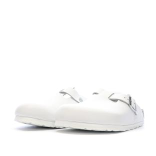 Sabots Blanc Mixte Birkenstock Boston vue 6