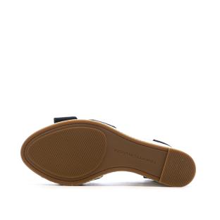 Sandales Noires Femme Tommy Hilfiger Flag vue 5