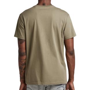 T-shirt Kaki Homme G-Star Raw D22776 vue 2