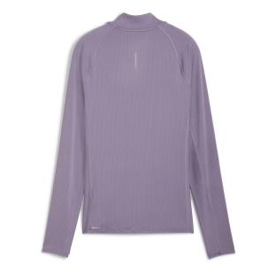 Sweat Zippé Violet Femme Puma Run For Her Ribbed vue 0