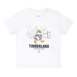 T-shirt Blanc Bébé Timberland T60106 vue 0