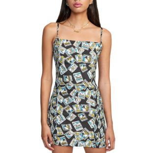 Robe Imprimé Noir Femme RVCA United pas cher