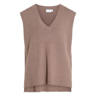 Pull Sans Manches Beige Femme Vila Vichelle vue 0