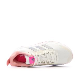 Baskets Blanches/Roses Femme Adidas Everyset Trainer vue 0