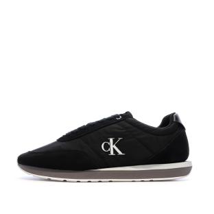 Baskets Noir/Blanc Homme Calvin Klein Jeans Retros pas cher
