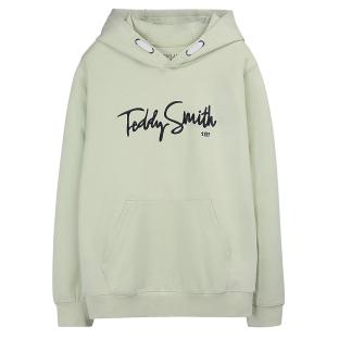 Sweat à Capuche Vert Clair Garçon Teddy Smith Evry1 vue 0