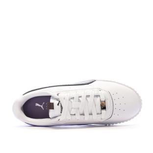 Baskets Blanches/Violettes Femme Puma Carina 2.0 vue 4