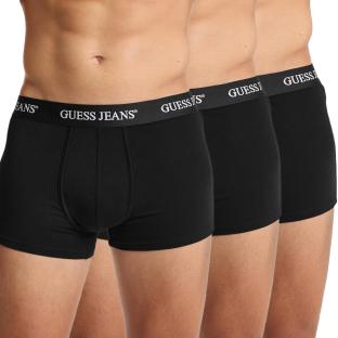 X3 Boxers Noir Homme Guess Trunk pas cher