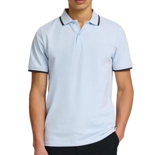 Polo Slim Bleu Homme Selected Atlas Sport vue 0