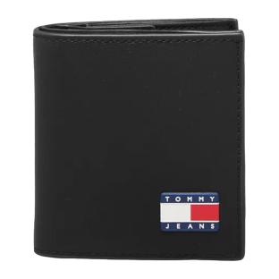 Portefeuille Noir Homme Tommy Hilfiger Heritage pas cher