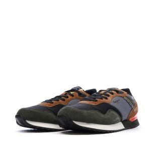 Baskets Marine/Kaki/Rouge Homme Pepe jeans Brit Road M vue 0