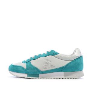 Baskets Blanches/Turquoises Femme Le Coq Sportif Alpha vue 0