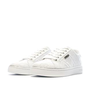 Baskets Blanches Femme Guess Beckie vue 6