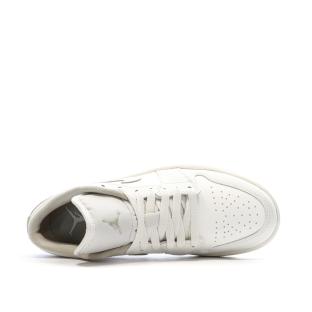Basket Écru/Marron Mixte Nike Air Jordan 1 Low vue 4