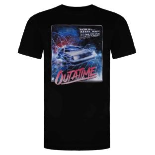 T-Shirt Noir Homme Back To The Future Outatime vue 0