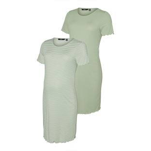 Lot x2 Robe de Grossesse Verte Femme Vero Moda Maternity Jill2 vue 4
