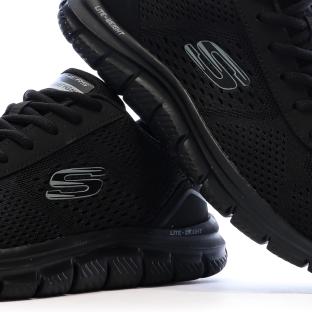 Baskets Noires Homme Skechers Track Leshur vue 0