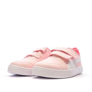 Baskets Roses Fille Puma Courtflex vue 6
