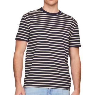T-shirt Marine à rayures Homme Tommy Hilfiger Tjm Reg Breton pas cher