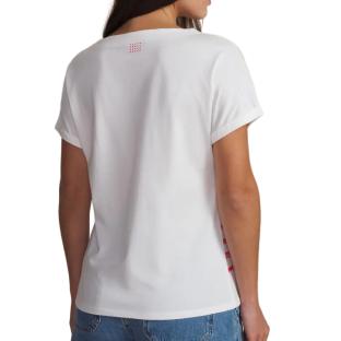 Women’s White/Red T-Shirt TBS Hibiscus Photo of the Espace des Marques %store% store - view of %key%