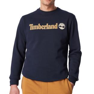 Sweat Marine/Jaune Homme Timberland Linear pas cher