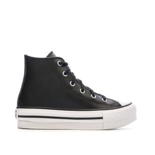 Baskets Noires Fille Converse All Star Eva vue 2