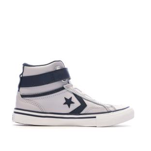 Baskets Grise/Marine Garçon Converse Pro Blaze vue 2