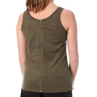 Débardeur Kaki Femme Von Dutch Zip vue 2