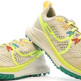 Chaussures de Trail Beige/Jaune Femme Nike React Pegasus vue 7