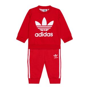 Survêtement Rouge Garçon Adidas Crew Set pas cher