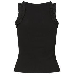 Débardeur Noir Femme Pieces Tubana vue 0