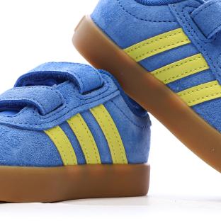 Baskets Bleu/Jaune Fille Adidas Grand Court 3.0 vue 7