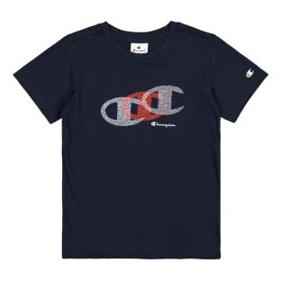 T-Shirt Marine Garçon Champion Crewneck pas cher
