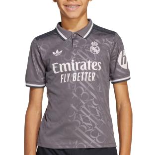 Real Madrid Maillot de football Gris Garçon Adidas 24/25 vue 0