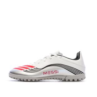 Zapatillas de fútbol blancas Adidas F50 Messi Club TF ver 0