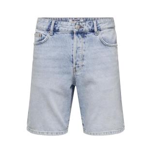 Short en Jean Bleu Clair Homme Only & Sons Onsedge pas cher