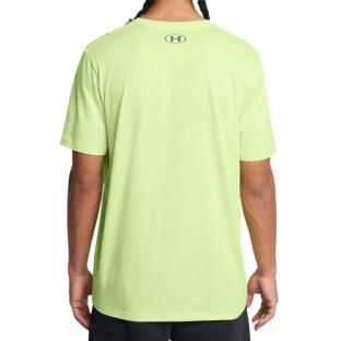 T-shirt Vert Homme Under Armour Left Chest vue 2