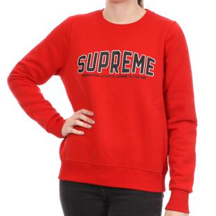 Sweat rouge femme Supreme Claren pas cher
