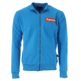 Veste zippée Turquoise Homme Supreme Grip SUPPER pas cher