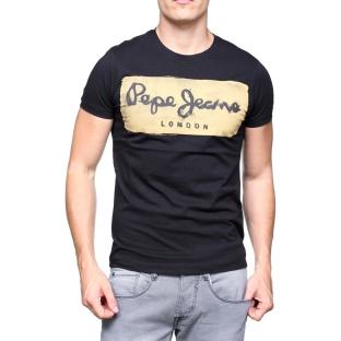 T-shirt Noir Homme Pepe jeans 503 pas cher