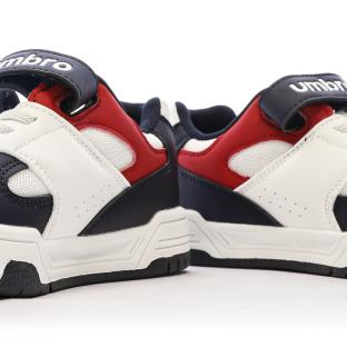 Baskets Blanches/Rouges/Marine Garçon Umbro Travys vue 7