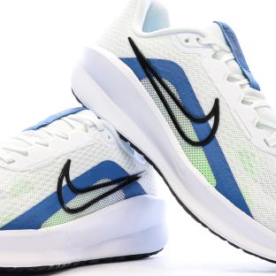 Baskets Blanches/Bleu Homme Nike Downshifter vue 7
