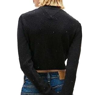 Pull Noir Femme Tommy Hilfiger Tjw Sparkle Flag vue 0