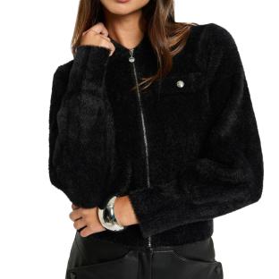 Gilet Zippé Noir Femme Morgan DOMI pas cher