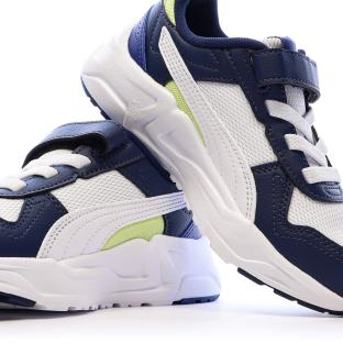 Baskets Marine/Blanche Garçon Puma Trinity 2 Lt vue 7