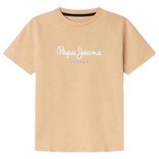 T-shirt Orange Garçon Pepe Jeans New Art pas cher
