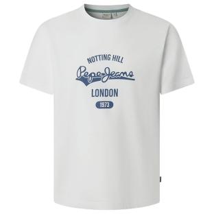 Men’s White/Navy T-shirt, Pepe Jeans, Jimmy Photo of the Espace des Marques %store% store - view of %key%